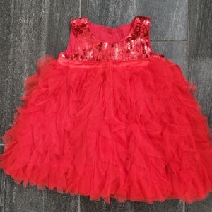 Unbranded Toddler Girls Red Sequin and Tutu Dress up/costume dress Size 3T-4T